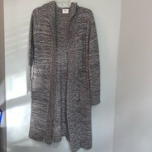 SIENNA SKY Heather Gray Long Sleeve Cardigan